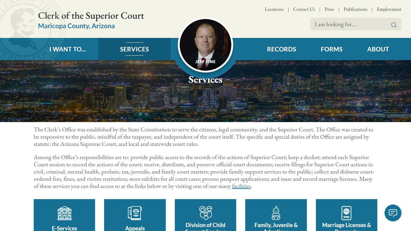 Services | Maricopa County Clerk of Superior Court